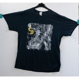 Chris Brown The Party Tour 2017 T-Shirt Black Hip Hop Short Sleeve Mens Size L